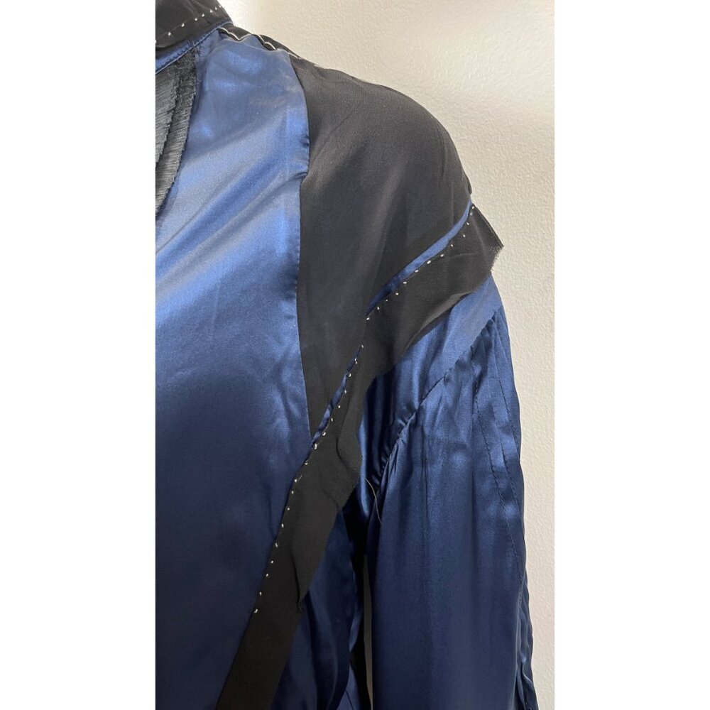 UMIT UNAL COUTURE SILK BLOUSE - Picture 4 of 11